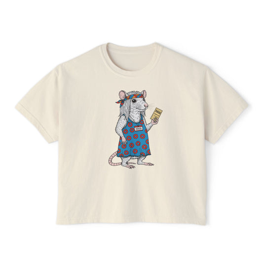 Phish cropped boxy t-shirt - HOOD RAT