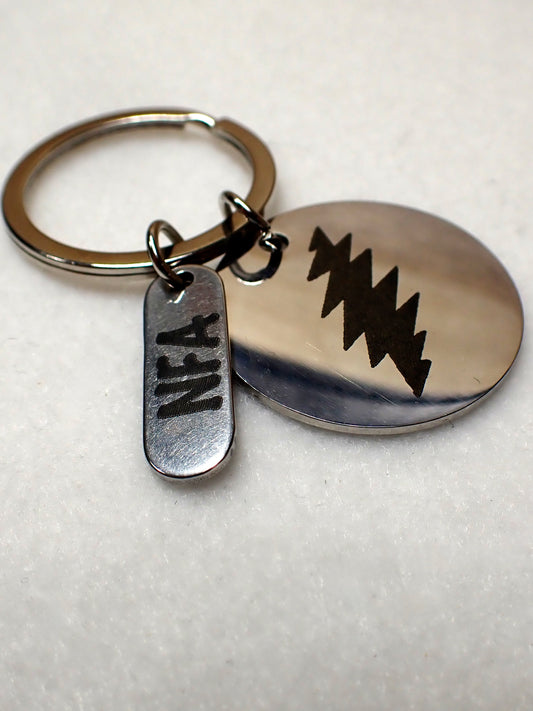 Grateful Dead Bolt NFA Keychain