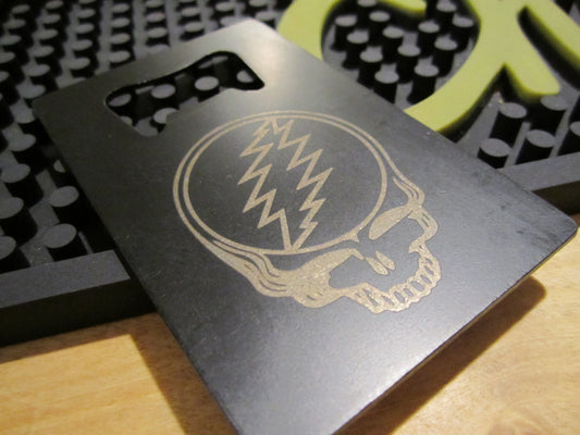 Grateful Dead Stealie Steel Credit Card Bottle Opener