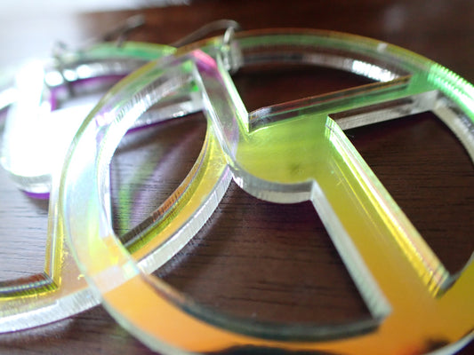 Disco Biscuits Earrings - Iridescent