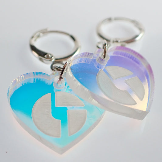 Disco Biscuits Iridescent Charm Earrings