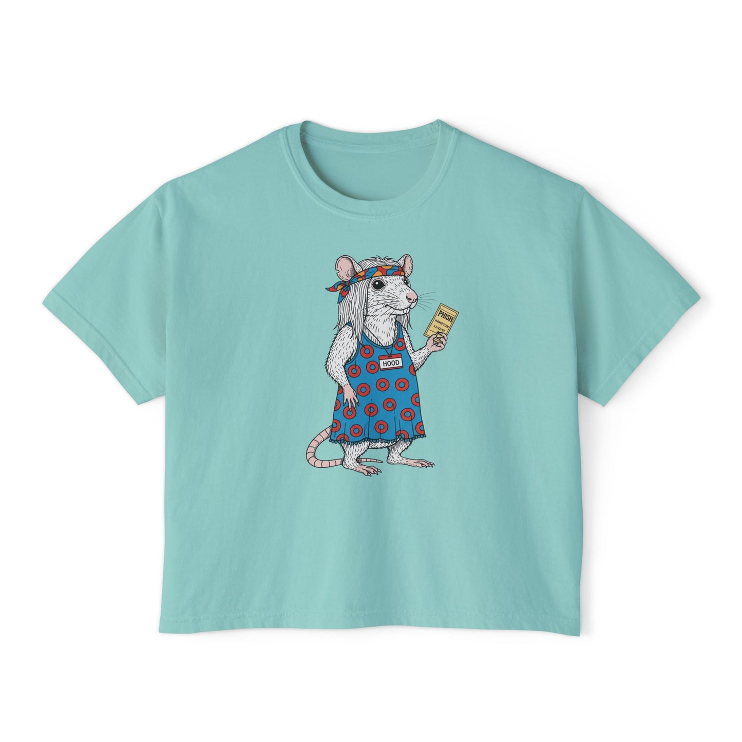 Phish cropped boxy t-shirt - HOOD RAT