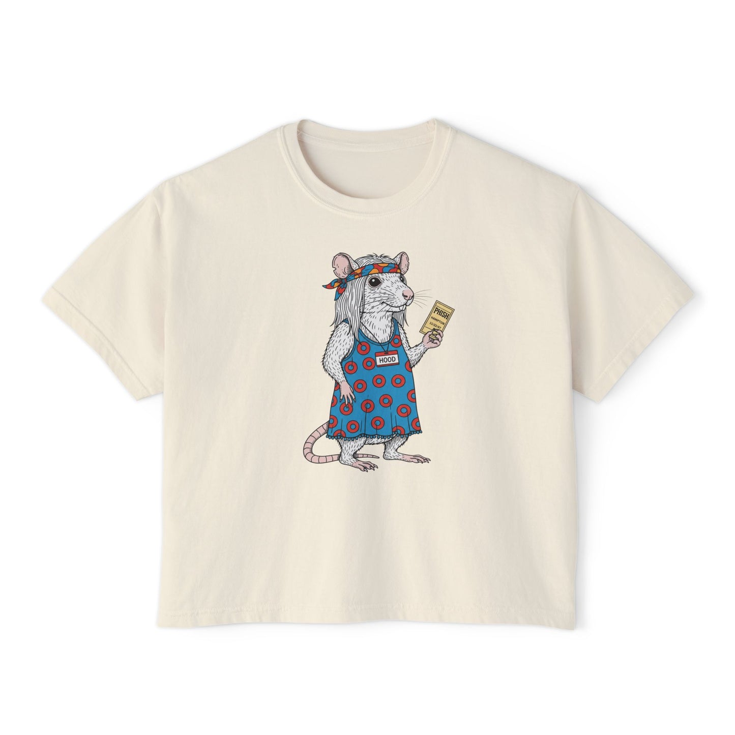 Phish cropped boxy t-shirt - HOOD RAT