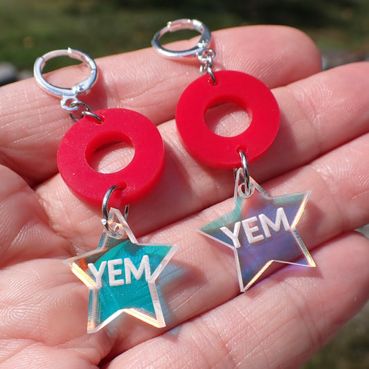 Phish 'YEM' Star Earrings