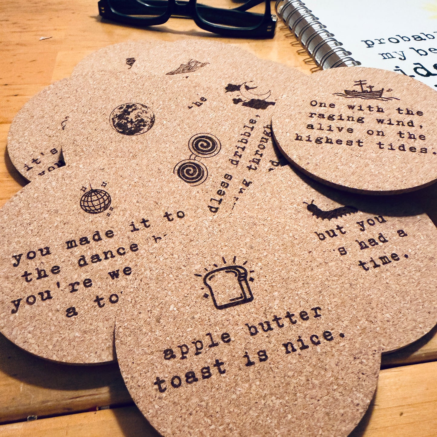 Disco Biscuits Poetry Coasters