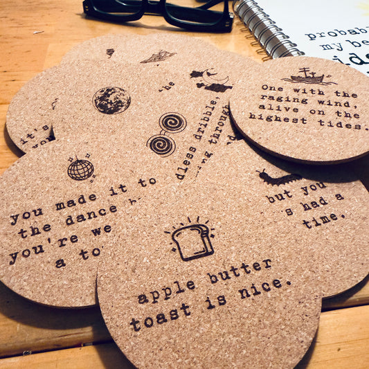 Disco Biscuits Poetry Coasters