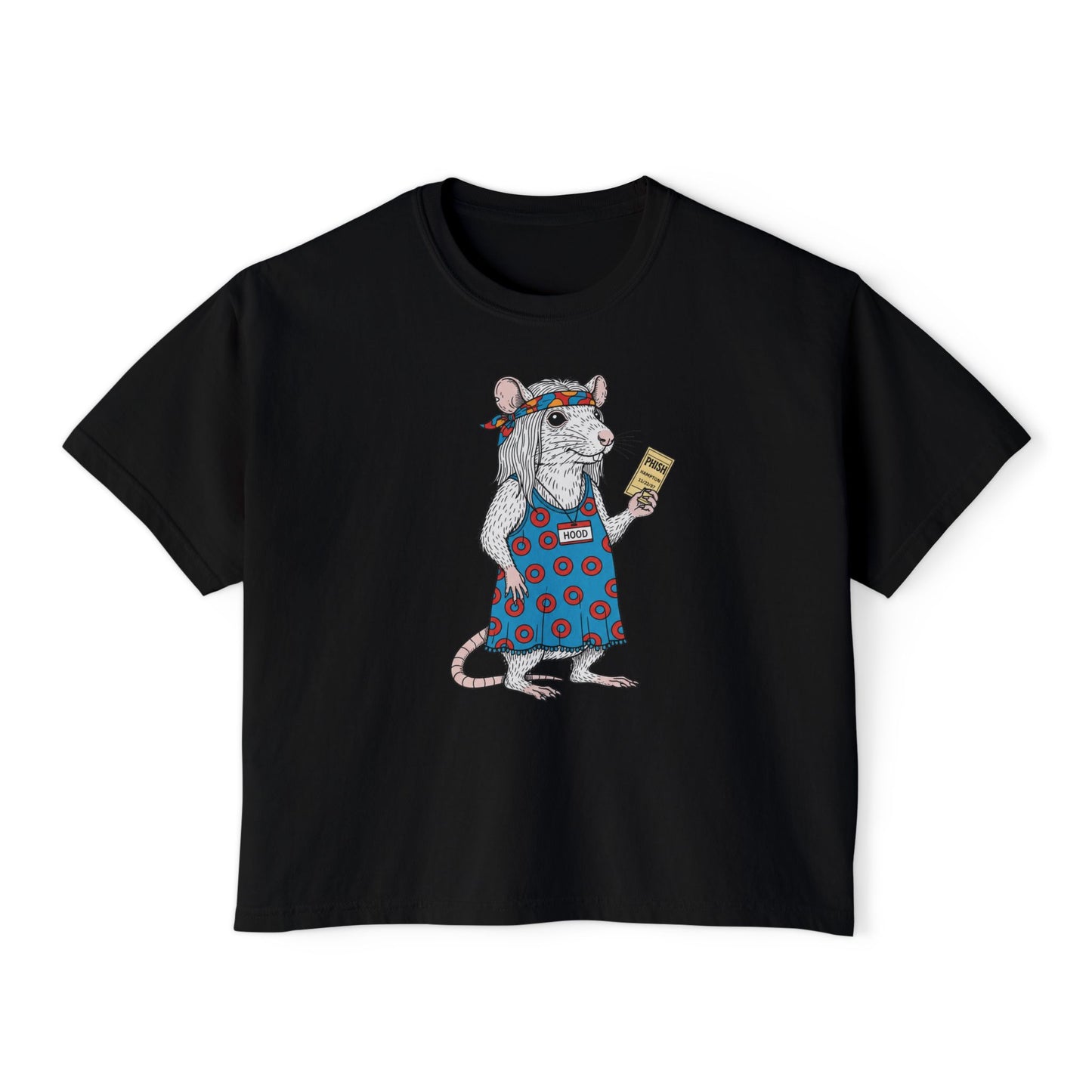 Phish cropped boxy t-shirt - HOOD RAT