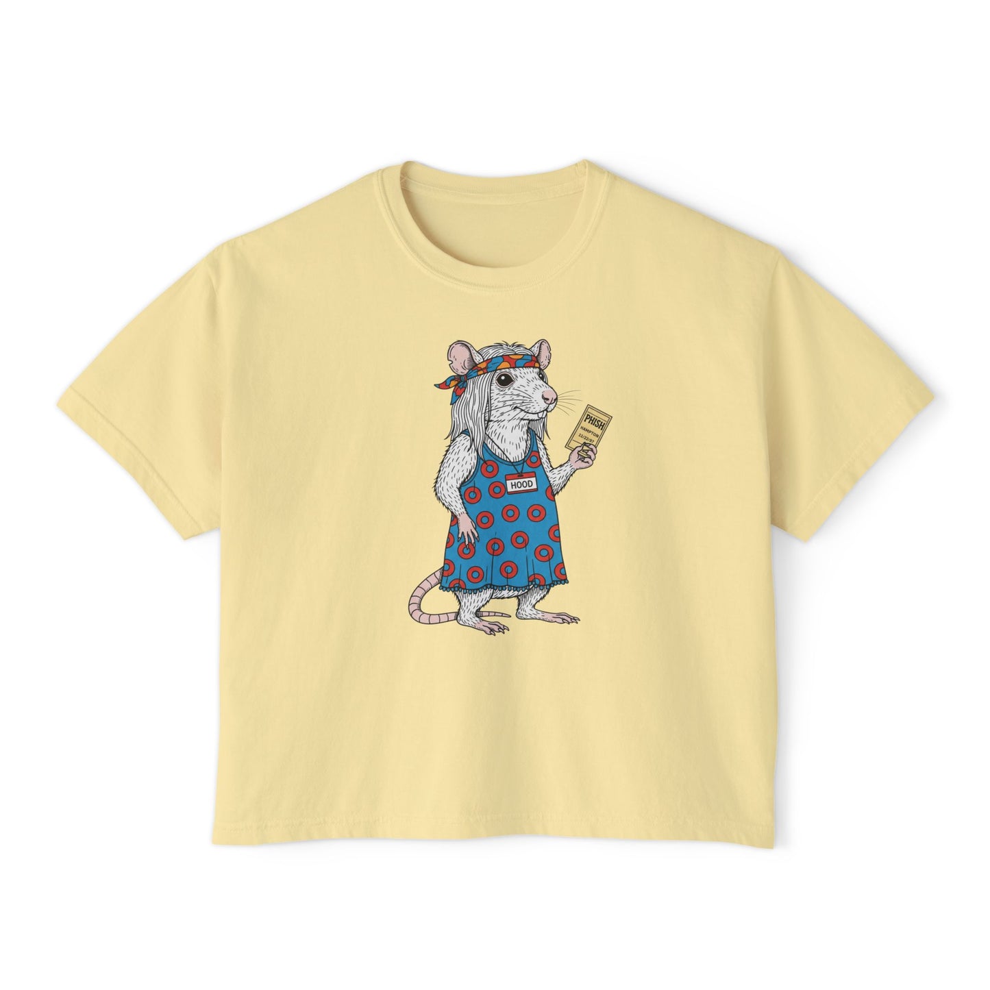 Phish cropped boxy t-shirt - HOOD RAT