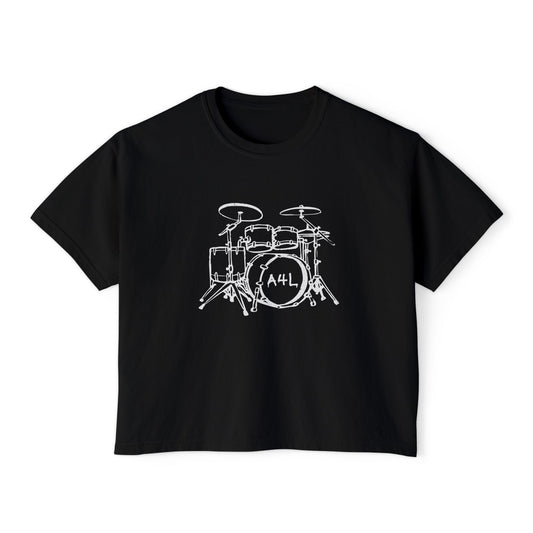 Allen for Life | Cropped Boxy Tee (drum kit only)
