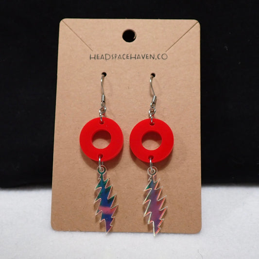 Phish Grateful Dead Bolt Earrings