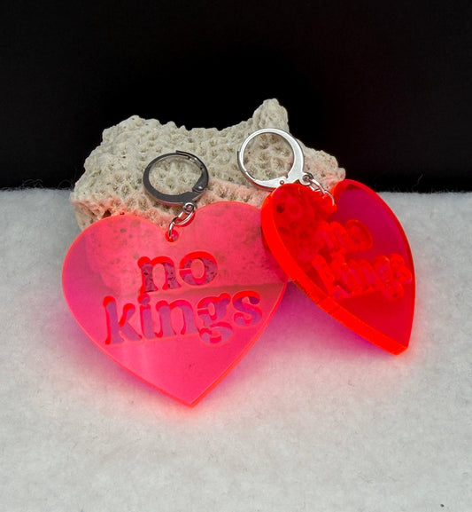 NO KINGS neon earrings