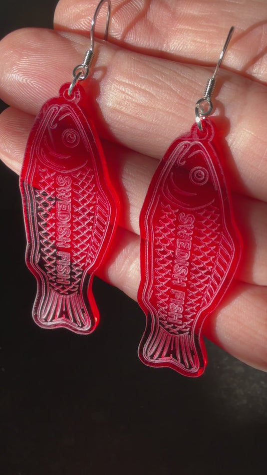 Swedish Fish Earrings